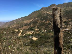 Barbed wire overlook